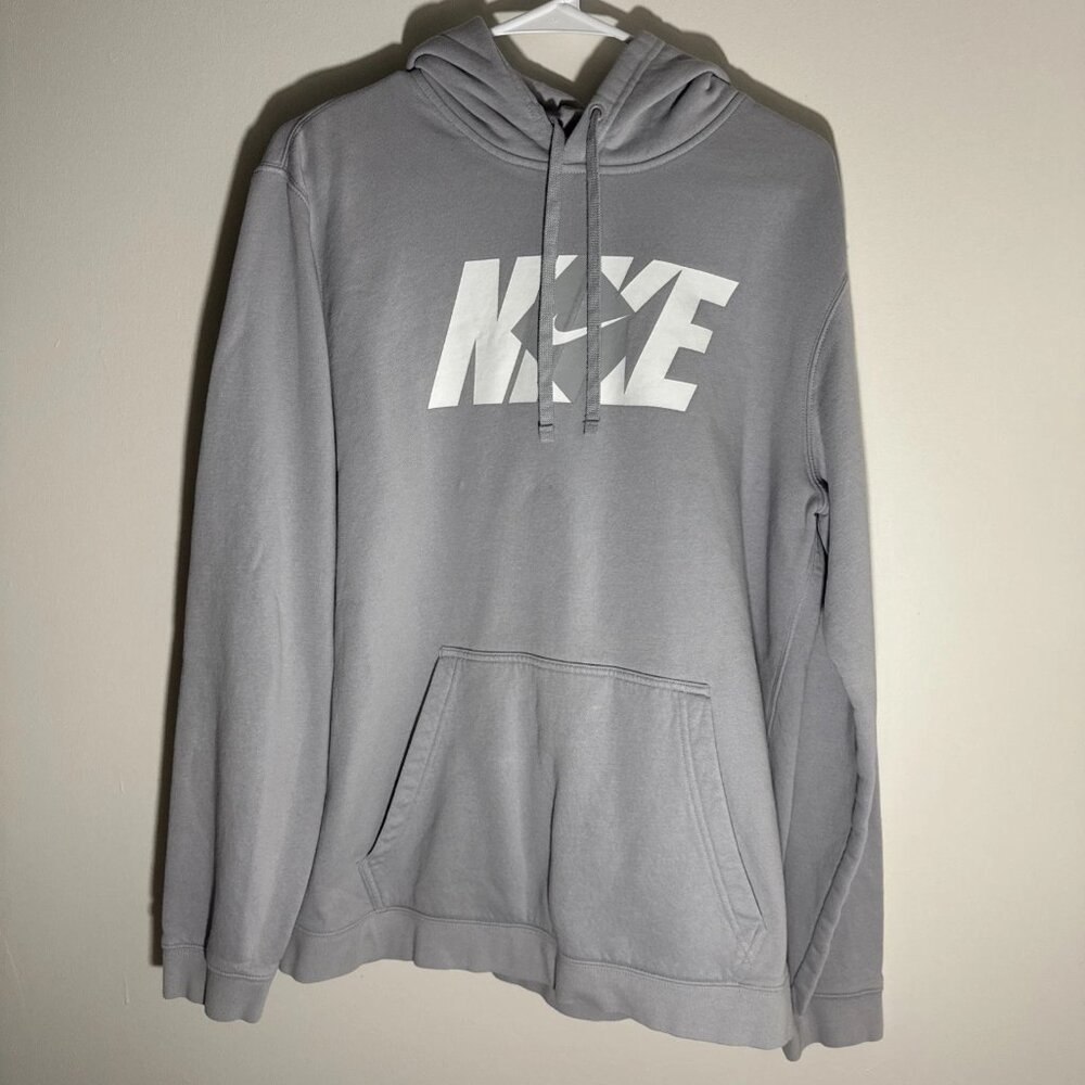 Nike Men's Diamond Essentials Club Hoodie Pullover Sweatshirt Gray Large
